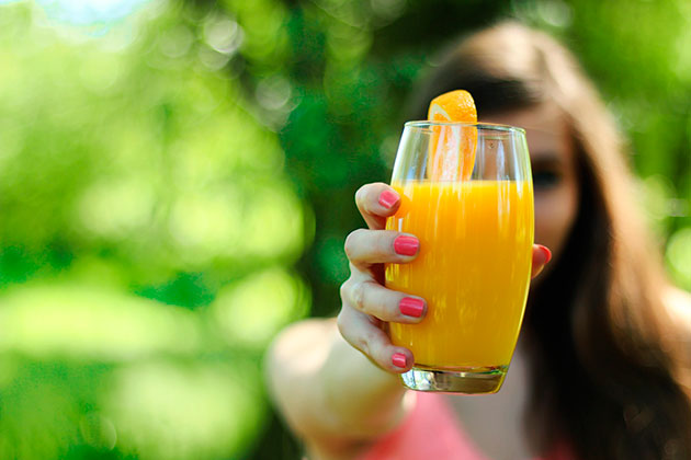 Ômega 3 na sua saúde-orange-juice